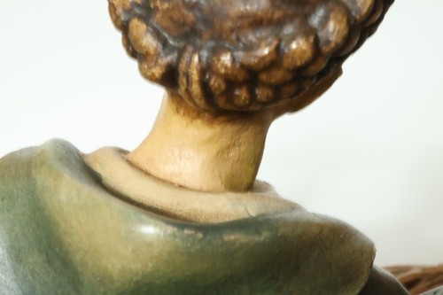 Carved ? Saint Figure Wooden Saint Notburga with Rake 38cm Peasant - Picture 24 of 24