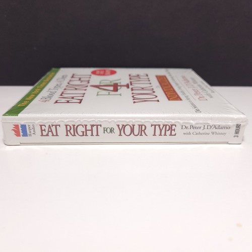 Eat Right for Your Type : 4 Blood Types, 4 Diets Peter D'Adamo Audiobook CD - Picture 3 of 4