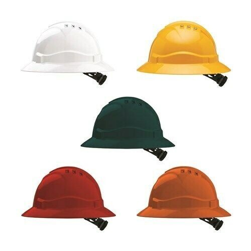 Pro Choice V6 Full Brim Safety Hard Hat Ratchet Harness || AUTHORISED SELLER - Picture 2 of 3