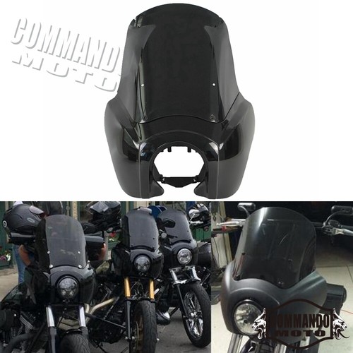 Kit carena faro parabrezza per Harley Street Bob FXBB FXBBS 2018-2025 - Foto 1 di 7