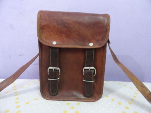 Real Leather Crossbody Bag Wallet Purse Satchel Handbag Sling Messenger 9 In - Picture 1 of 9
