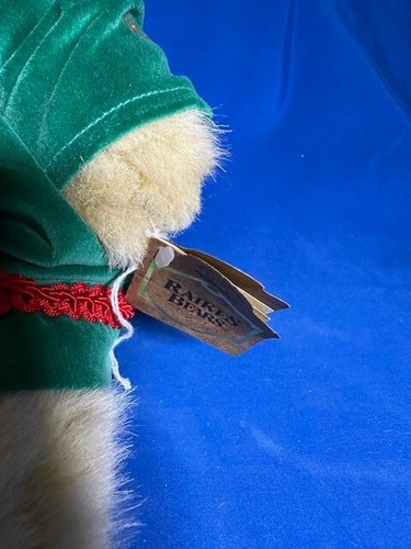 Oso de peluche Robert Raikes Kathie Wood Face 16" aplausos numerado y firmado 1992 - Imagen 7 de 10
