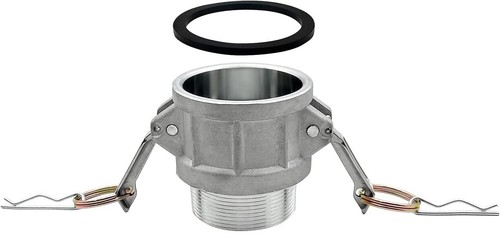 3" Type B Camlock Male NPT x Female Adapter Aluminum Hose Fitting - Picture 2 of 3