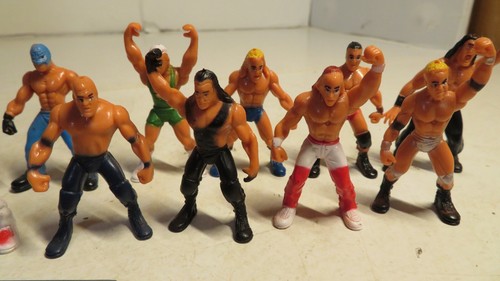 Lot Of 11 WWE Jakks Pacific Micro Aggression 2" Mini Wrestling Figures Stairs Ro - Picture 4 of 19