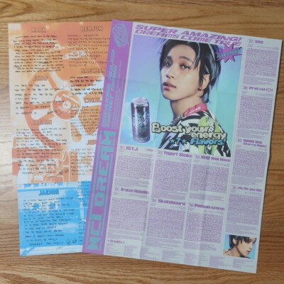 Haechan Official Folded Poster set MCT Dream ISTJ Kpop Genuine | eBay