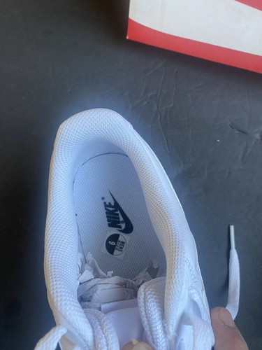 NIKE Court Vision Low Shoes All White Sneakers CD5463-100 Men's Size 9 - Picture 8 of 19