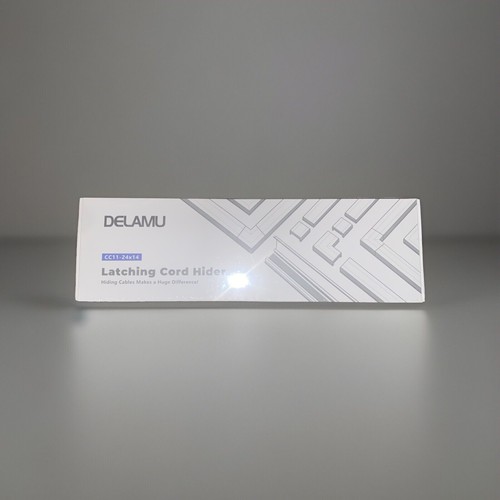 DELAMU Latching Cable Cord Concealer Hider White New Sealed CC11 - 24 x 14 - Picture 1 of 5