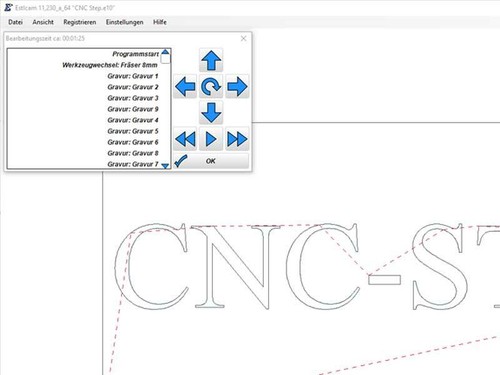 Estlcam CAM Software CNC Fräsen 2D 2.5D 3D Holz Metall Kunststoff CNC-STEP - Bild 11 von 11