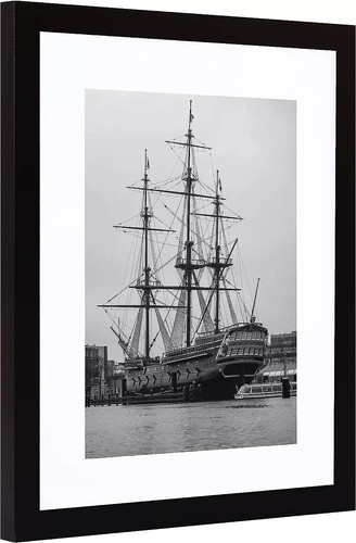 Marco de fotos 11X17 negro, pantalla de fotos 8 X 12 con alfombrilla o 11 X 17 sin M - Imagen 2 de 8