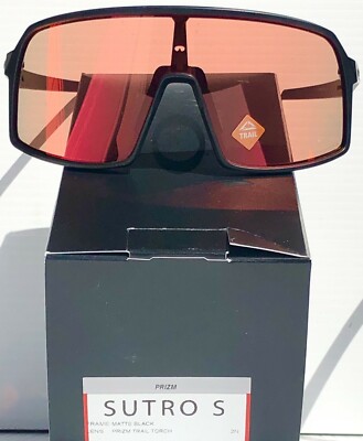 NEW Oakley SUTRO S Matte Black w PRIZM Trail Torch Sunglass 9462