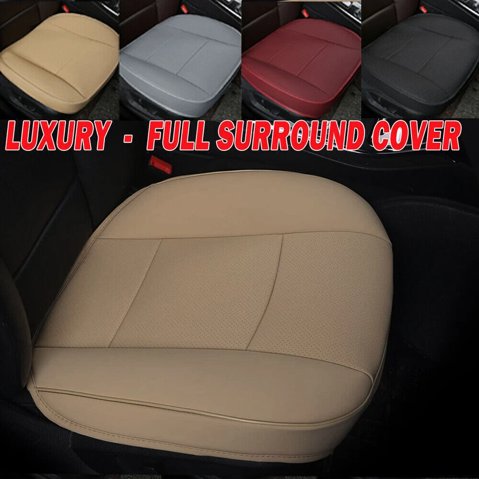For Mercedes-Benz Car Front Driver Seat Cover Leather Full Surround Breathable - Image 4 of 4
