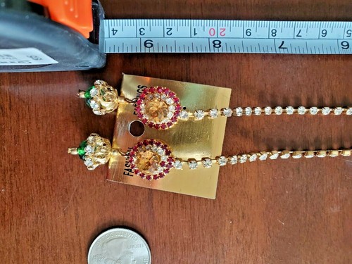 CLEARANCE BOLLYWOOD NECKLACE EARRINGS TIKKA SUPER CHEAP PRICE FREE SHIPPING - Picture 8 of 10