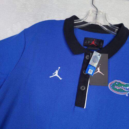 NUEVO Polo Nike AIR JORDAN Florida Gators Para Hombre Talla Pequeña Azul - Logo Jumpman Nuevo con Etiquetas - Imagen 4 de 10