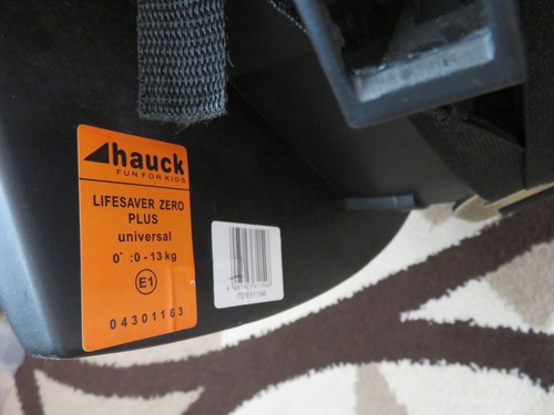 Babyschale / Autositz Hauck lifesaver zero plus universal, 0-13 kg , E1 - Bild 9 von 9