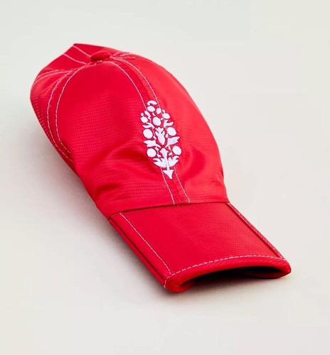 Free People Movement On The Run Packable Baseball Cap Red With Carry Pouch $48 - Picture 3 of 11