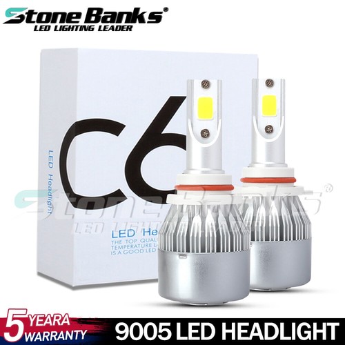4x 9005 9006 Super White Combo LED Headlight Kit High Low Beam Fog Bulbs 6000K - Picture 10 of 11
