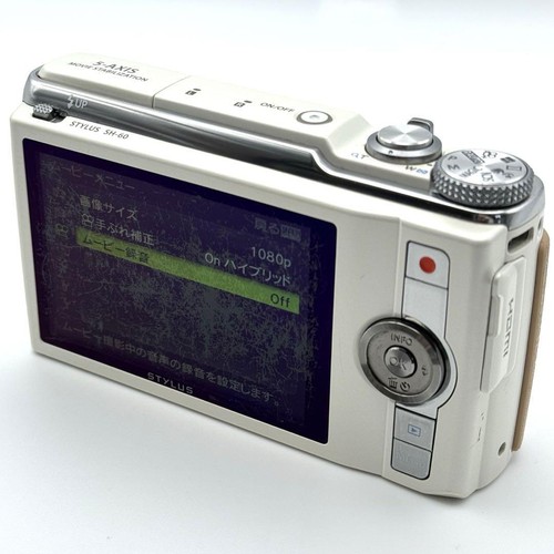 Olympus Digital Camera Stylus SH-60 White Used From Japan - Picture 8 of 10