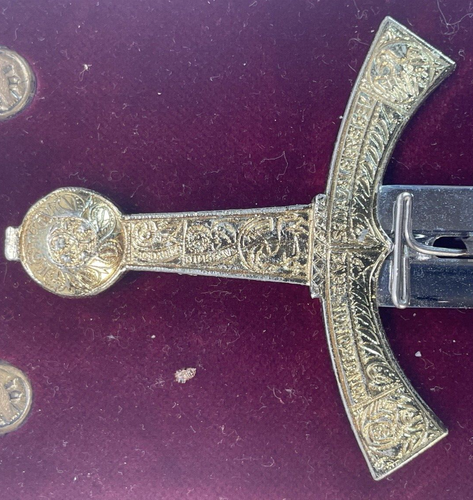 Mini réplica de espada de coronación Millenium 966-1966 Szczerbiec de los reyes polacos de colección - Imagen 20 de 23