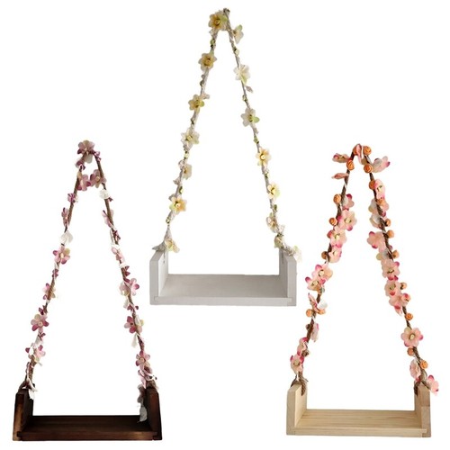 Infant Swings Photography Props Picture Baby Swing Flower Vine Accesorios - Picture 7 of 11