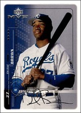 1999 Upper Deck MVP #102 Dermal Dee Brown Silver Signature Kansas City Royals
