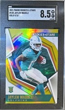 RARE💎Jaylen Waddle💎SSP/10 GOLD ROOKIE💎2021 Rookies & Stars #108 Dolphins