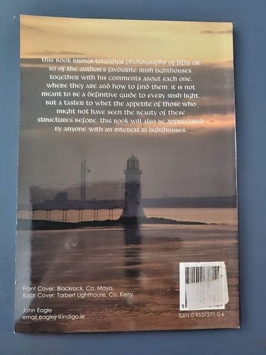 An Eagle's View of Irish Lighthouses John Eagle Paperback Book Youghal Donegal - Imagen 2 de 5