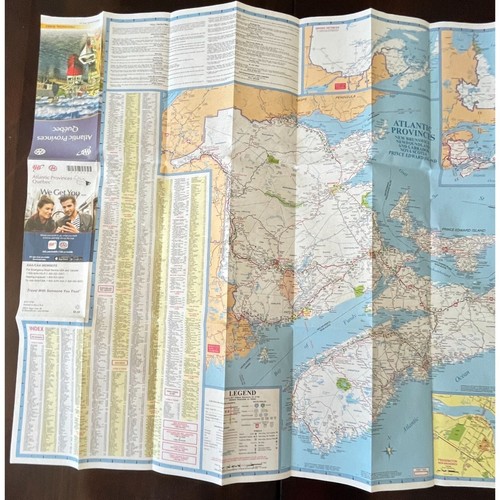 AAA Atlantic Provinces Quebec Highway Map Travel CAA Transportation 2018 - Picture 4 of 11