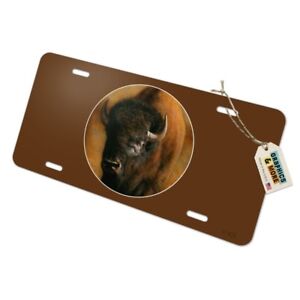 Bison-Buffalo-on-the-Praire-Field-Novelty-Metal-Vanity-Tag-License-Plate