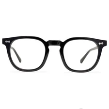 Square Glasses Acetate Eyeglasses Frame Clip On Sunglasses Brillenfassung Black