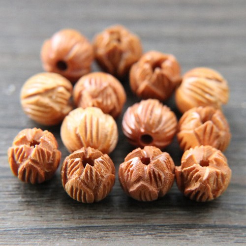 20 Pcs Christmas Bead Xmas Wooden Bead Floral Bead Flower Bead - Picture 11 of 12