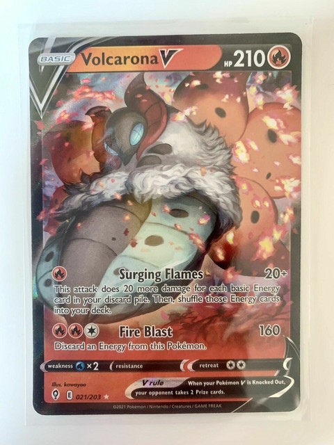 Volcarona V 021/203 Evolving Skies Ultra Rare Pokemon Card MINT Volcarona V 021/203 Evolving Skies Ultra Rare Pokemon Card MINT