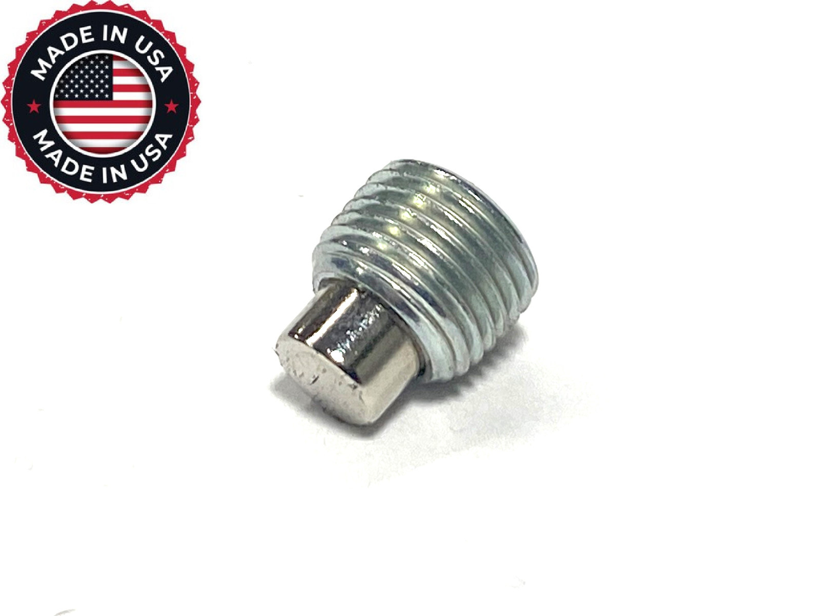 Renascent Mfg 1/8 NPT galvanized magnetic drain plug Harley Davidson PN 739A