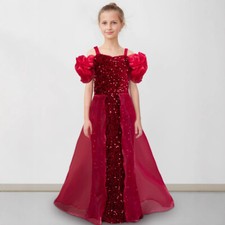 Kids Girls Party Ball Gown Wedding Evening Party Birthday Formal Prom Dresses