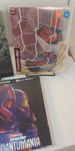 Ant-Man 1 + 2 + 3 4K UHD/Blu-ray Steelbooks - EU IMPORT -NEW-Box Shipping - Picture 4 of 12