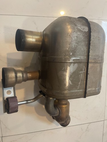 Ferrari California T Turbo, LH, Left Rear Muffler Exhaust, Used, P/N 309363 - Picture 4 of 4