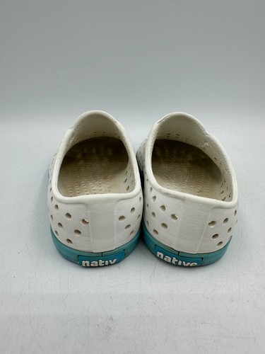 Native Baby Slip On Shoes Jefferson White Green Size Toddler C6 - Picture 3 of 8