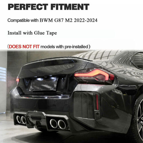 For BWM G87 M2 2022-2024 DRY CARBON Rear Bumper diffuser C Blade Side Vent Fins - Foto 3 di 12