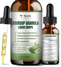 Pure Soursop Bitters Liquid, Soursop Oil Organic Leaf Exact Soursop Multivitamin