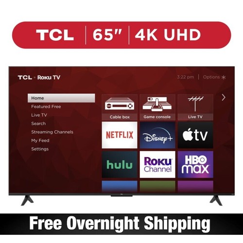 TCL 65” Class 4 Series 4K UHD HDR LED Smart Roku TV (65S451) - Picture 1 of 12
