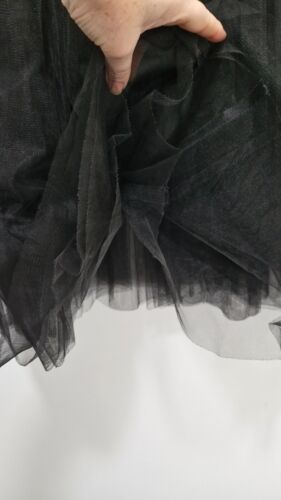 JEAN PAUL GAULTIER fabulous denim black tulle multi layered skirt size 8 - Picture 9 of 16