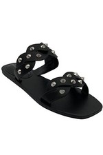 Marc Fisher Studded Slide Sandals Bodil Black