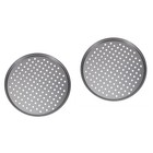  2 Pack Pizza Backblech Rund Pizzablech Mit Löchern Pizzaofenpfanne