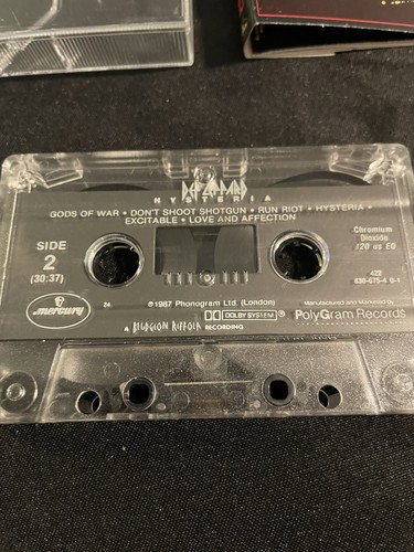 Hysterie von Def Leppard Kassette Aug 1987 Mercury Pour Some Sugar Love Bites - Bild 10 von 13