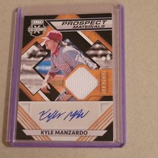 2021 Elite Extra Edition Prospect Materials  Kyle Manzardo Auto #PMS-KM