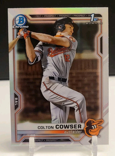 2021 Bowman Draft Chrome Colton Cowser Refractor #BDC-166 1st Bowman RC - Picture 1 of 2