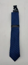 NEW Nautica Men's Striped Tie Blue 100% Polyester NWT FREE Shipping