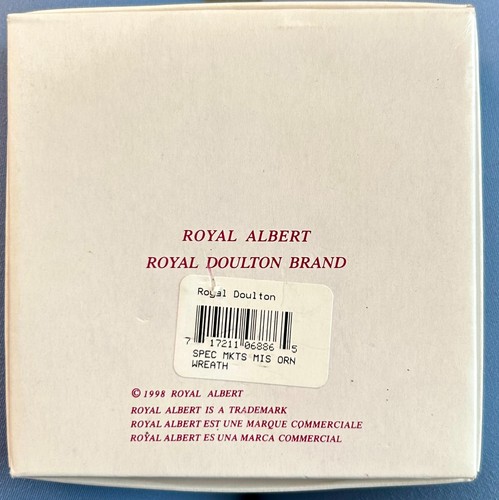 Vintage 1998 Royal Albert Royal Doulton corona ornamento rose vecchio paese fine Cina - Foto 6 di 6