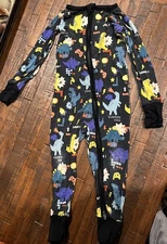 Little Sleepies Next Level Dino Zippy Bamboo Pajamas Size 18-24 months
