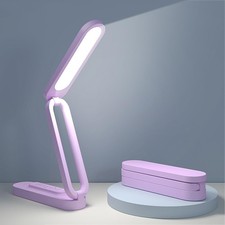 Rechargeable LED Desk Lamp Foldable Portable Wireless Reading Light Dimmable