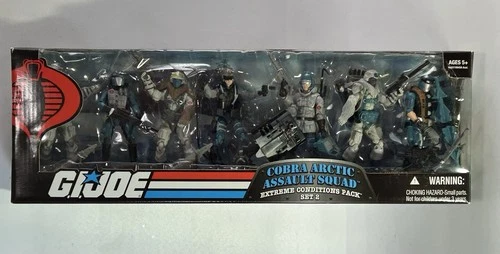 RARE Hasbro GI Joe Cobra Arctic Assault Squad 3.75 in Extreme Conditions Set 2